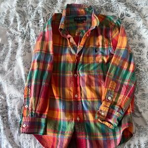 Ralph Lauren Multicolor Plaid Button Down Shirt